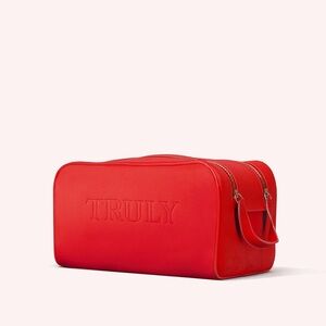 TRULY Bold Red Cosmetics Bag LIKE NEW